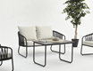 RIVA ALUMINIUM SEATING GROUP (2+1+1+COFFE TABLE)