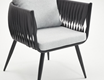 BELT ALUMINIUM ARMCHAIR