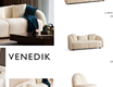 Venedik 3 Seat Sofa