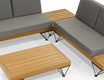 Bexa Corner Sofa Set