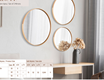 Circle Tripple  Mirror  Set