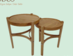 Rodos Double  Side Table