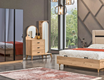 TURNA 4 MIRRORED BEDROOM SET