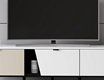 Yelena Tv Unit - White/Black/Sandstone