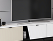 Yelena Tv Unit - White/Black/Sandstone