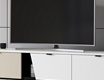 Yelena Tv Unit - White/Black/Sandstone