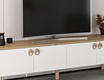 Lotus Tv Unit - White/Artisan