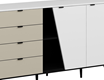 Yelena Console - White/Black/Sandstone