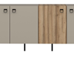 Mila Console - Sandstone / Walnut