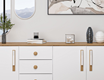 Mitra Console & Mirror - White/Artisan