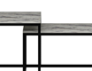 Minar Leka Modern Coffee Table (Metal Legs) - Fresya