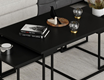 Levada 3-Pieces Coffee Table - Black