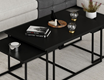 Levada 3-Pieces Coffee Table - Black