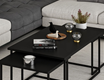 Levada 3-Pieces Coffee Table - Black