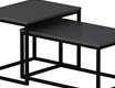 Minar Leka Modern Coffee Table (Metal Legs) - Anthracite