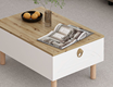 Lotus Coffee Table - White / Artisan