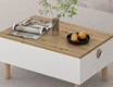 Lotus Coffee Table - White / Artisan