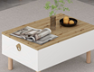 Lotus Coffee Table - White / Artisan