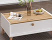 Mitra Coffee Table - White / Artisan