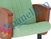  Ilgın Half Wooden Arm, Upholstered Back and Seat