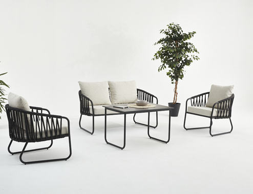 RIVA ALUMINIUM SEATING GROUP (2+1+1+COFFE TABLE)