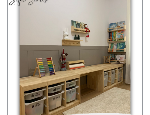 Stella Series Study Desk With Toy Basket