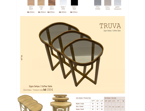 Truva Triple Side Table