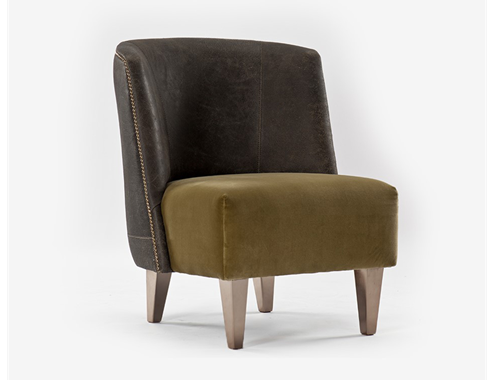 Sinderella Leather/Fabric Armchair