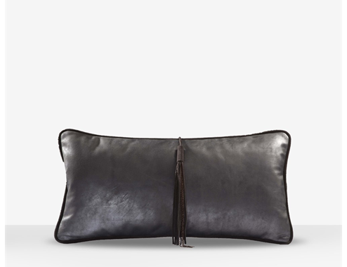 Effete Sud  Leather/Fabric Piped Cushion