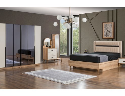 SENA 4 MIRRORED BEDROOM SET