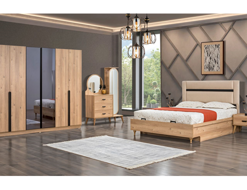 TURNA 2 MIRRORED BEDROOM SET