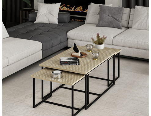 Levada 3-Pieces Coffee Table - Bona