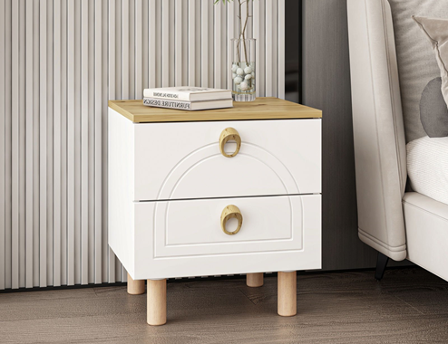 LOTUS NIGHTSTAND - Artisan / White