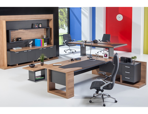 ENİX SHELVED VIP DESK SET