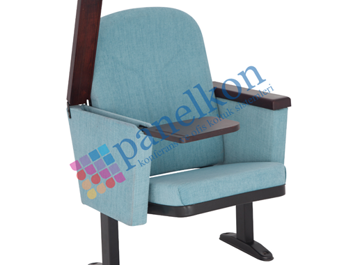 ROM ARMREST AND TABLE WITH WOODEN INNER REMOVABLE WRITING TABLE CONFERENCE CHAIR