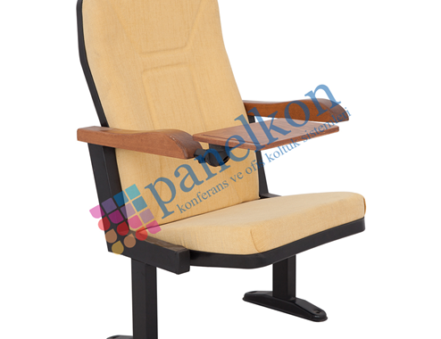 MARTIN OPEN ARM, WOODEN ARMREST AND TABLE, WRITING TABLE CONFERENCE CHAIR