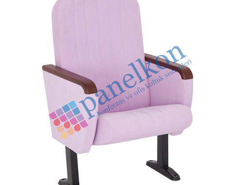 Asil Wooden Armrest, Upholstered Back and Seat Conference Chair