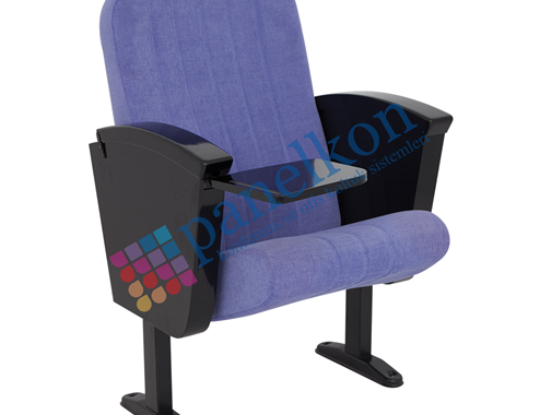 Asil Half Wooden Armrest, Inside Foldable Table, Fully Upholstered Back and Seat Conference Chair