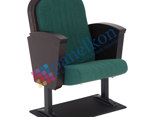 Happy Half Wooden Arm, Upholstered Seat and Back Conference Chair