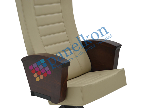 Başak MS 1881 Half-Wood Armchair with Upholstered Backrest and Seat