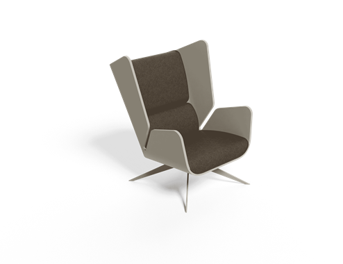 Folium Armchair Melt Leg