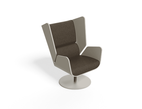 Folium Armchair Flange Leg