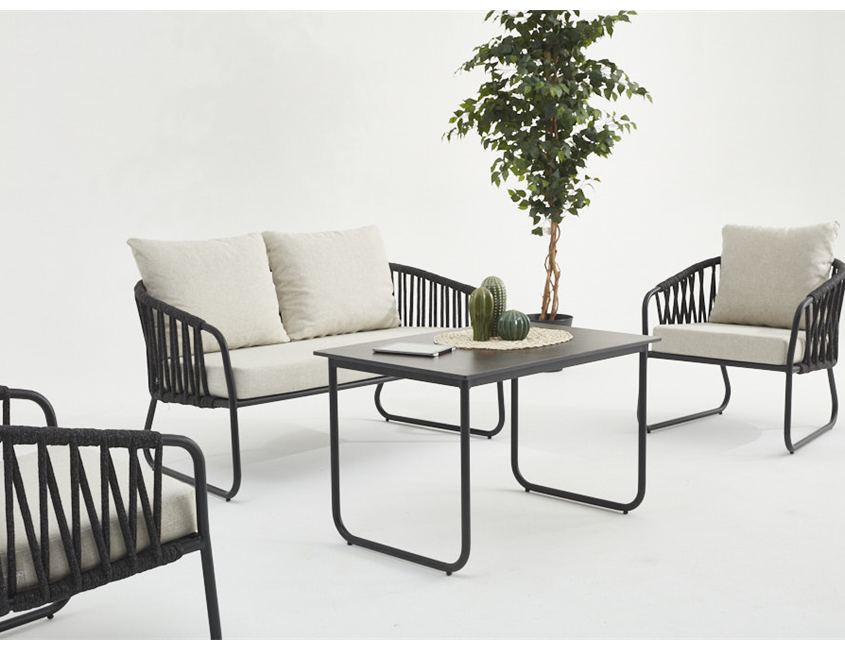 RIVA ALUMINIUM SEATING GROUP (2+1+1+COFFE TABLE)