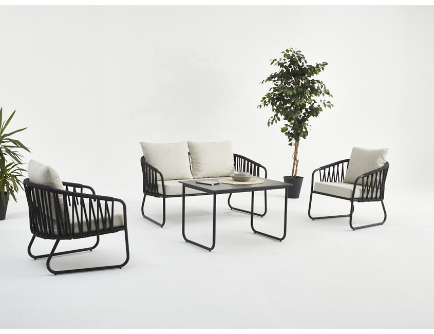 RIVA ALUMINIUM SEATING GROUP (2+1+1+COFFE TABLE)