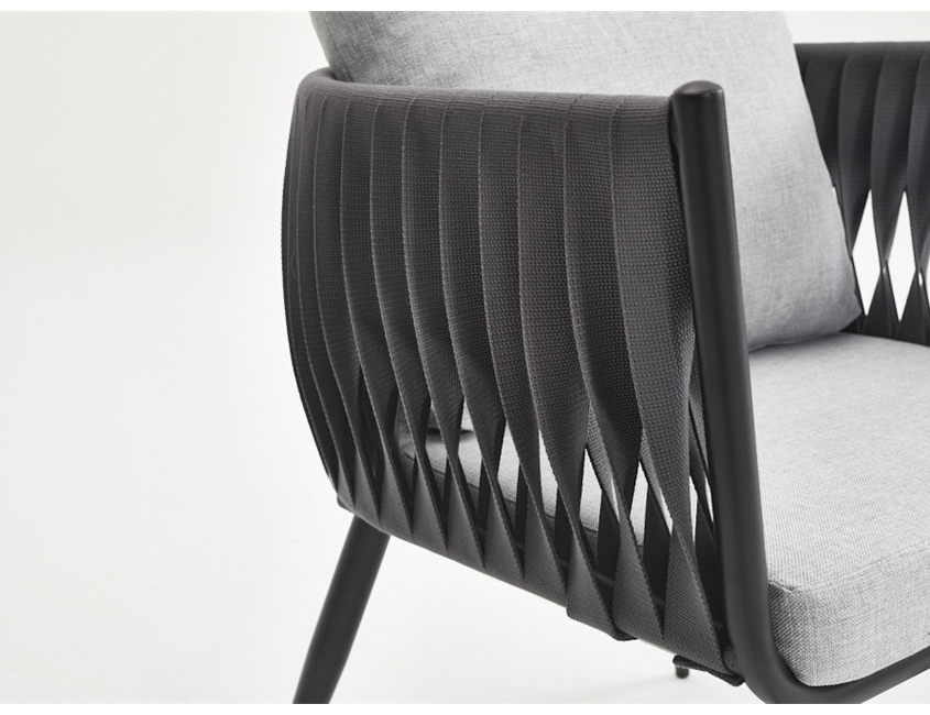 BELT ALUMINIUM ARMCHAIR