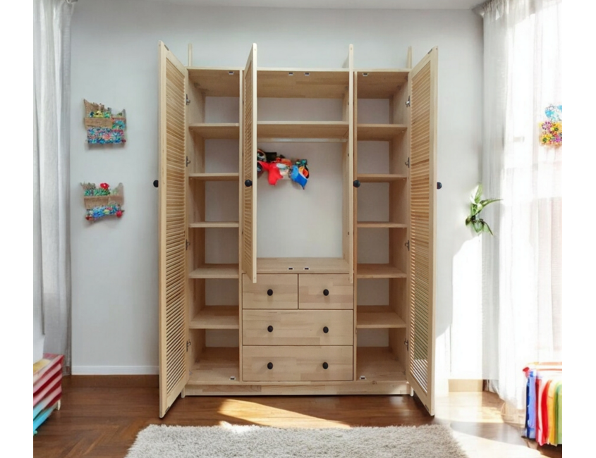 Wooden Four Door Cabinet