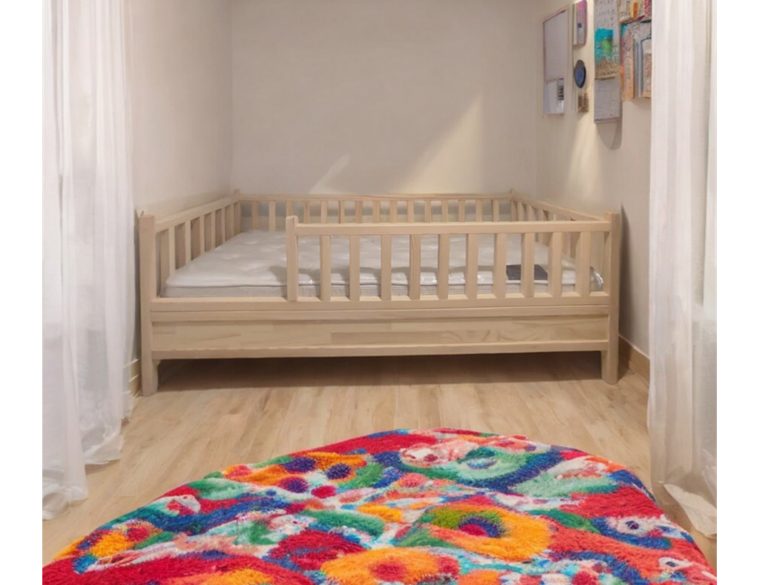 Wooden Montessori Roofless Bed