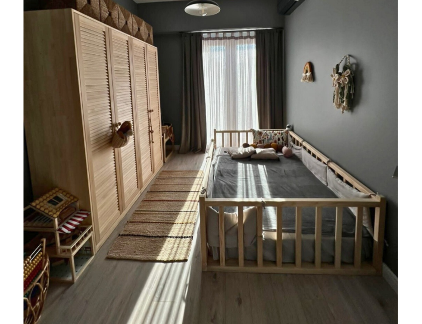 Montessori Bed & Wooden Door