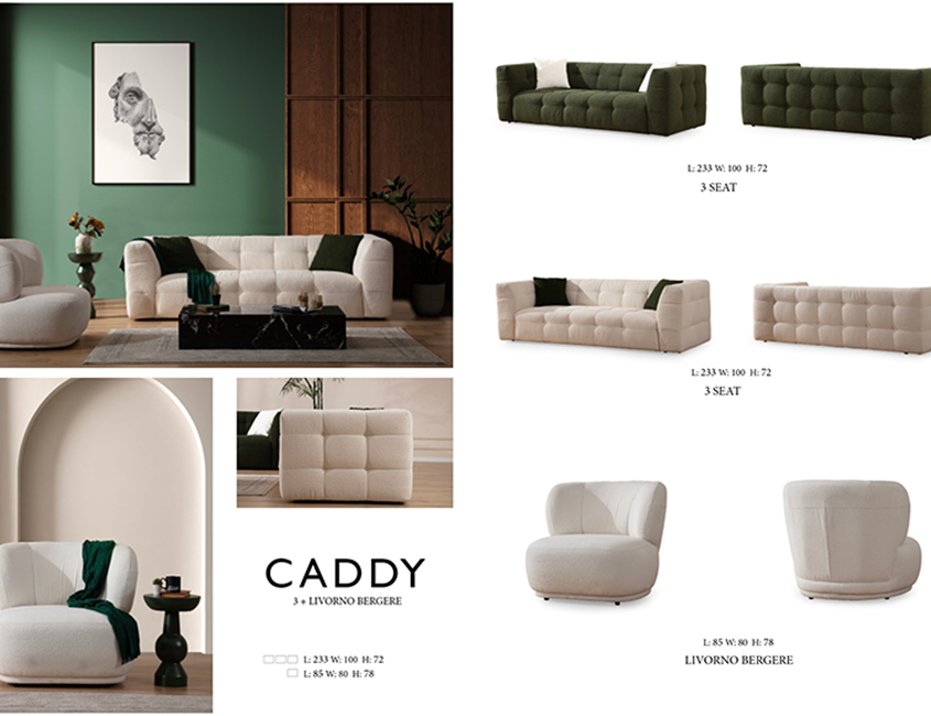 Caddy 3 Seat Sofa