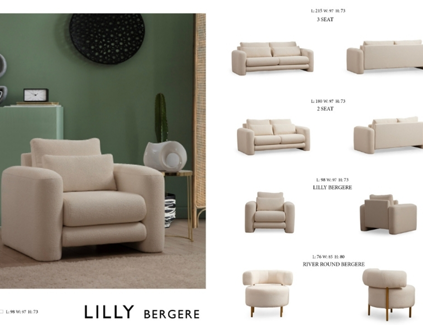 Lilly 3 Seat Sofa